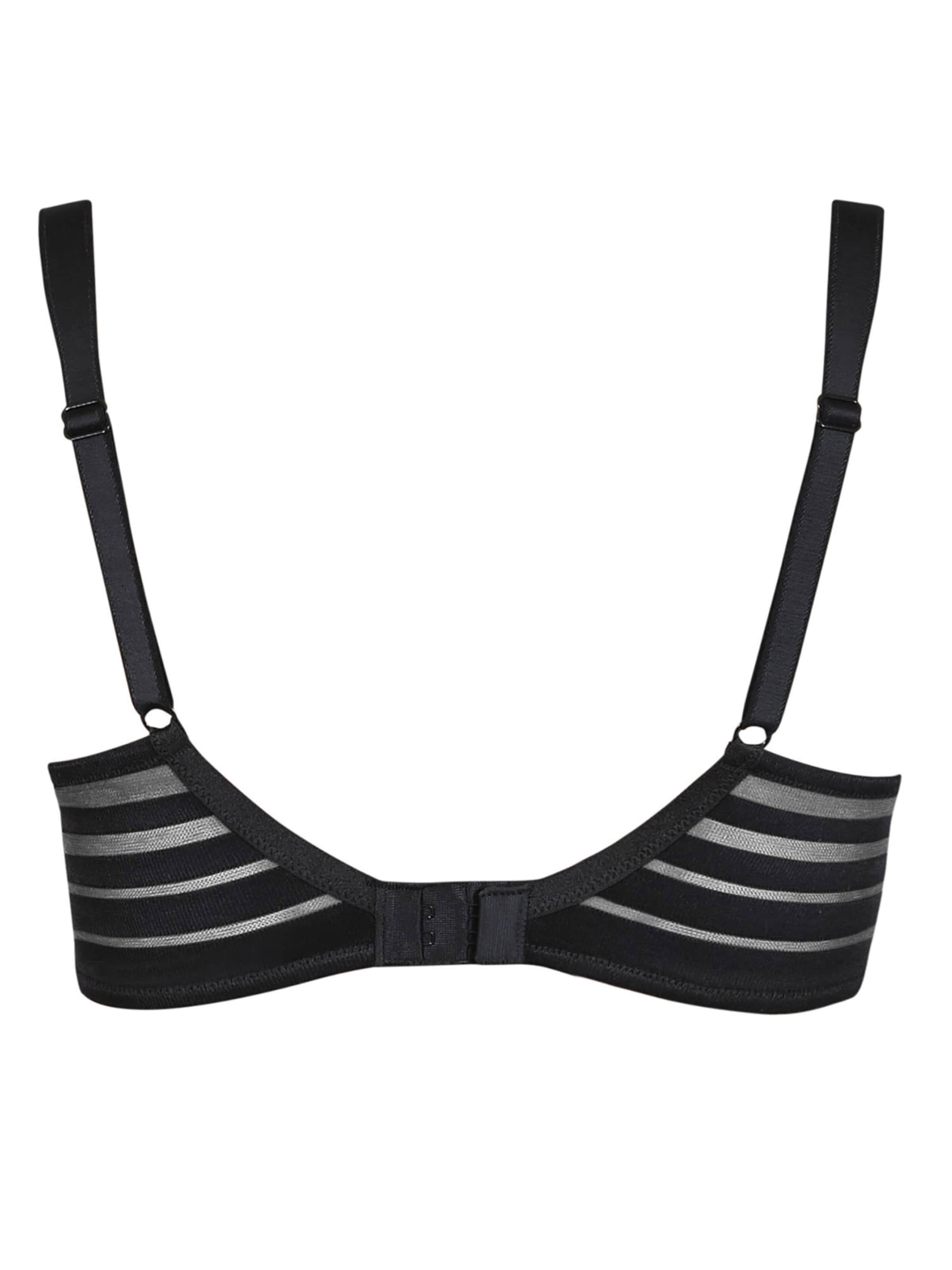 Lisca T-shirt Bra 'Alegra' in Black