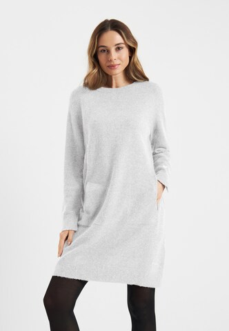 Frieda & Freddies NY Strickkleid in Grau: Vorderseite