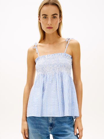 TOMMY HILFIGER - Top en azul: frente