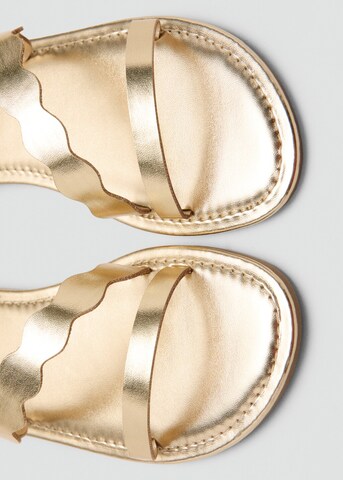 MANGO KIDS Sandals 'Wave' in Gold