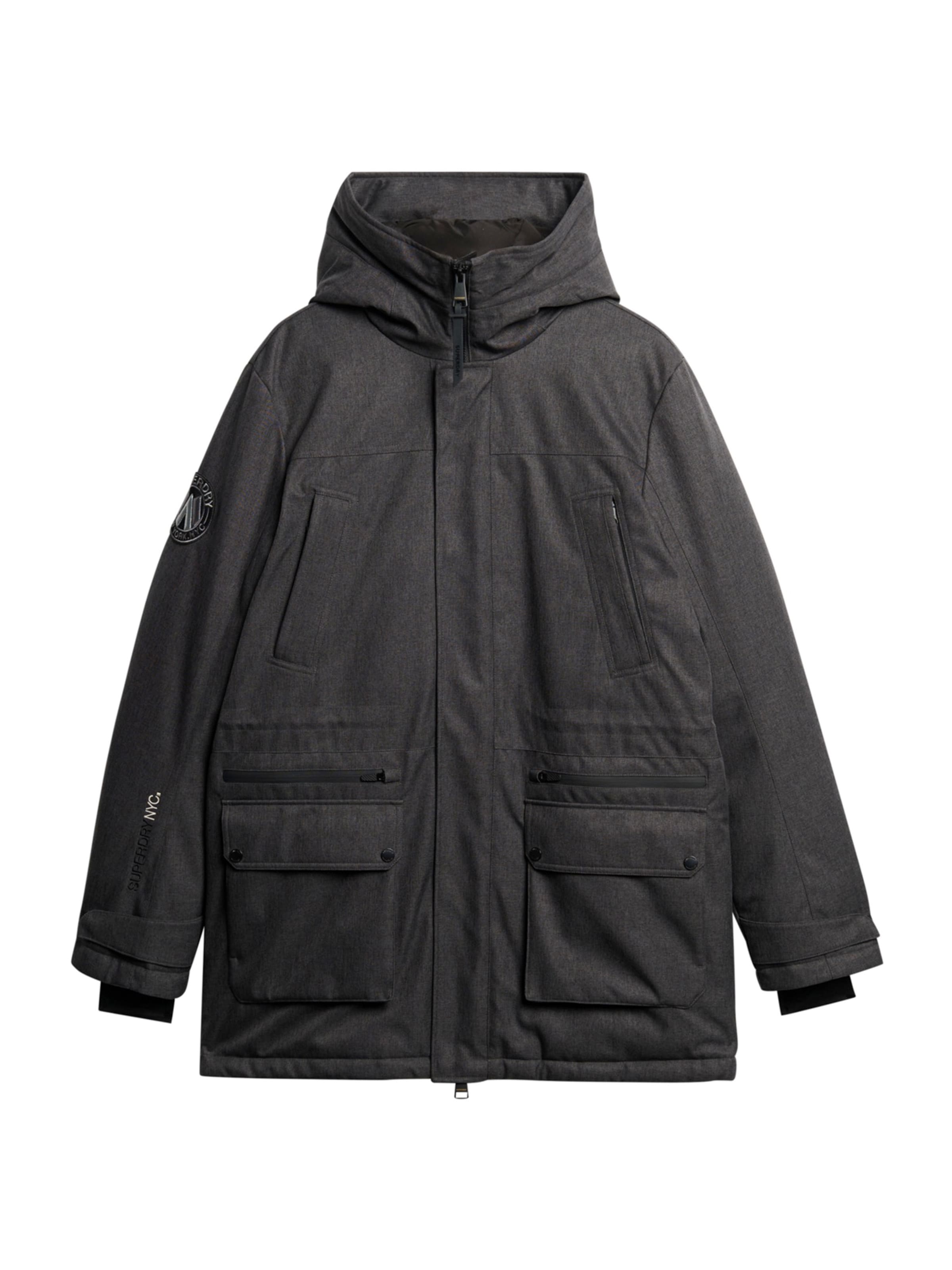 Superdry & Co Зимняя парка в Серый: спереди