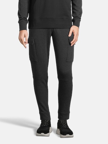 AÉROPOSTALE Tapered Cargo trousers 'HYBRID' in Grey: front