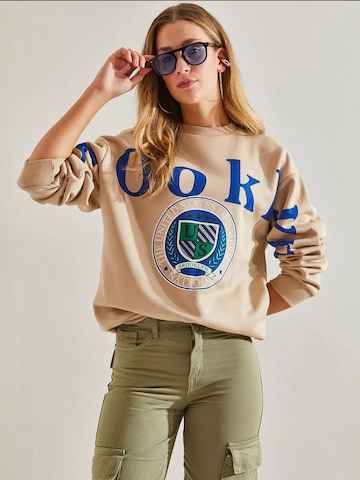 Bianco Lucci Sweatshirt in Bruin