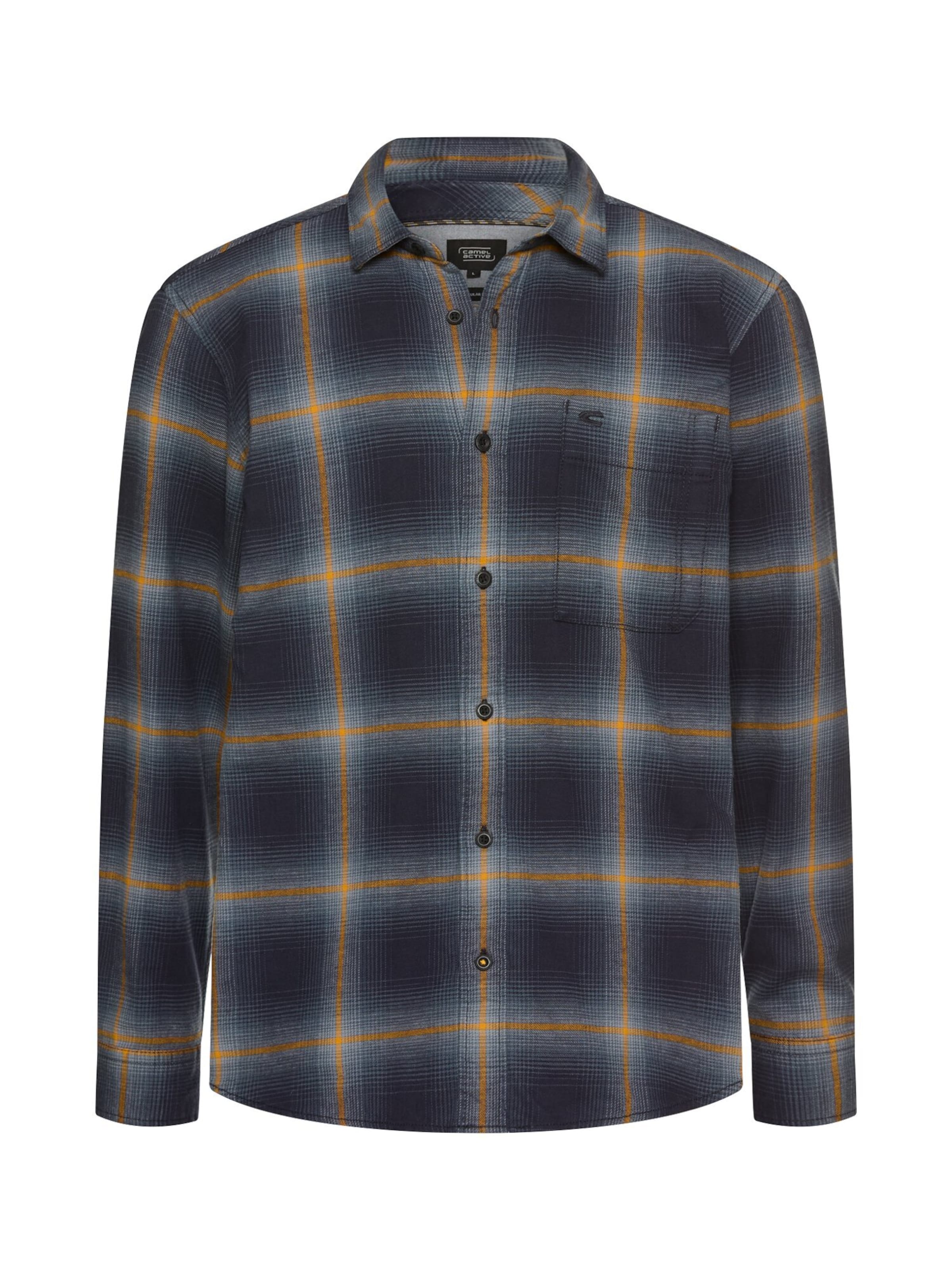CAMEL ACTIVE Button Up Shirt in Blue: front