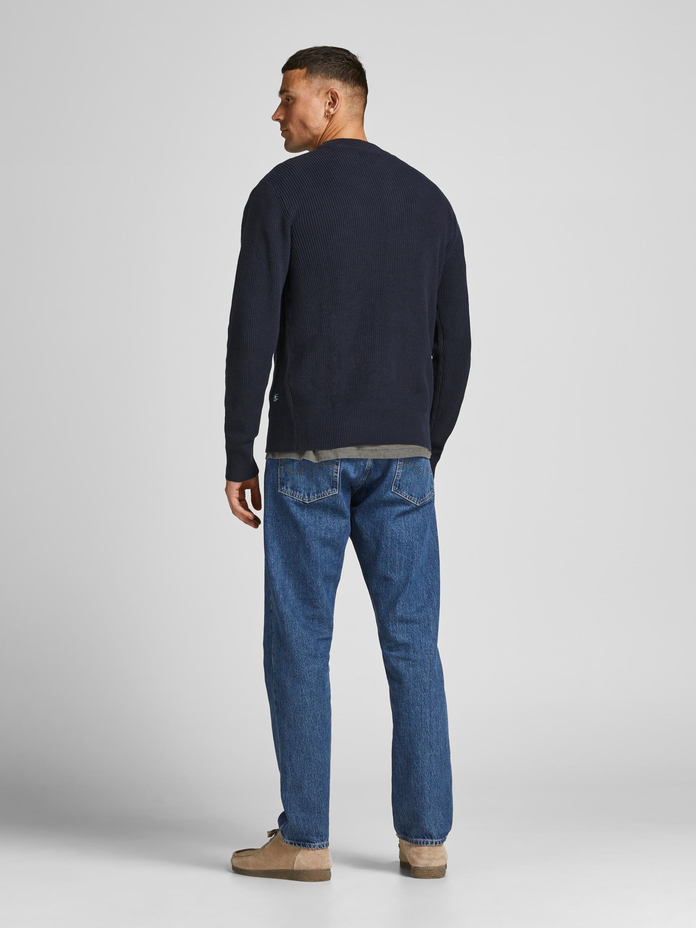 Männer Pullover & Strick JACK & JONES Pullover 'Clark' in Navy - IS57882 Männer Pullover & Strick JACK & JONES Pullover 'Clark' in Navy - IS57882