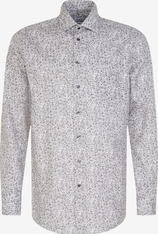 Coupe regular Chemise business SEIDENSTICKER en gris : devant