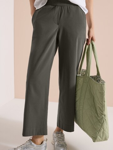 CECIL Wide Leg Hose 'Neele' in Grün: Vorderseite
