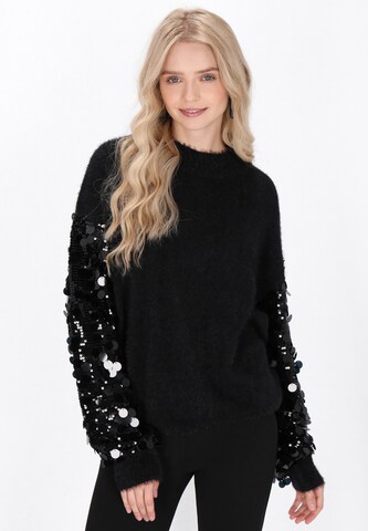IZIA - Pullover em preto: frente