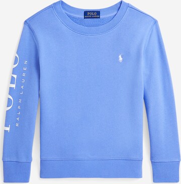 Bluză de molton de la Polo Ralph Lauren pe albastru: față