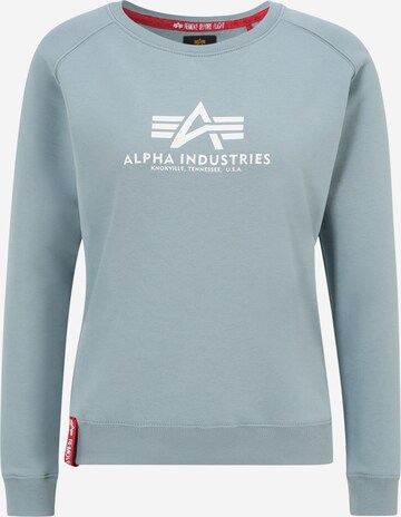 ALPHA INDUSTRIES Sweatshirt in Blue: front