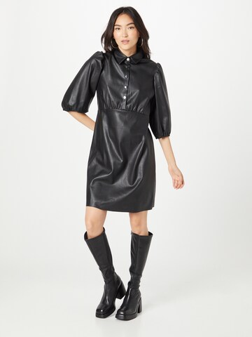 Esqualo Shirt Dress in Black