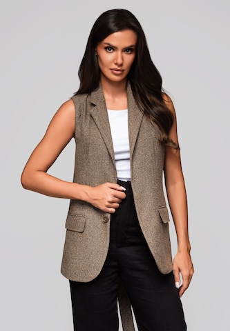 Ombre Vest in Beige