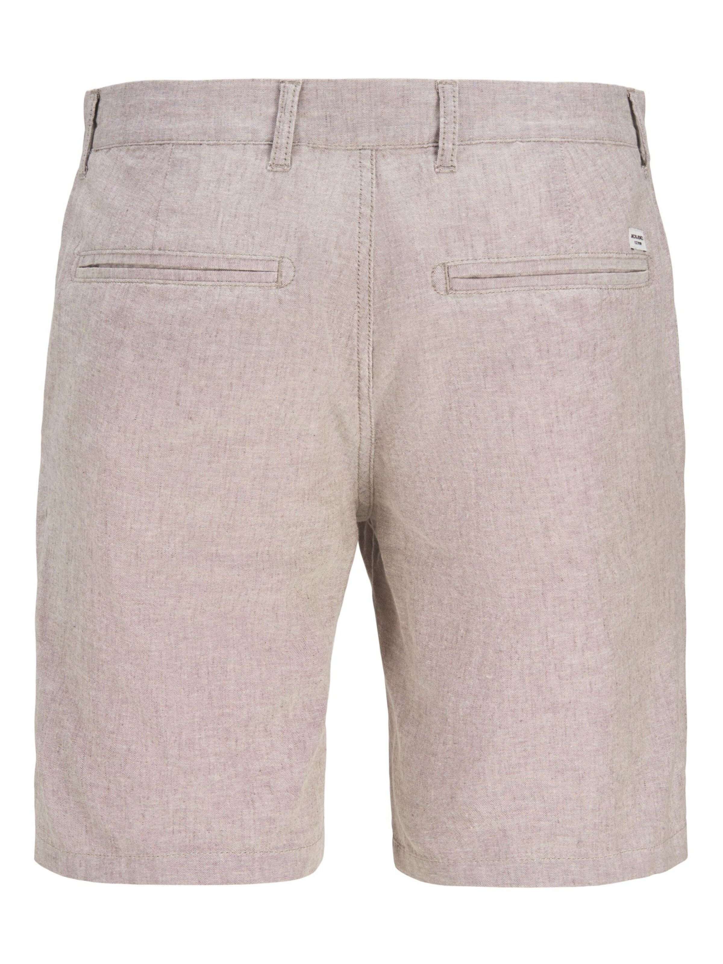 JACK & JONES regular Lærredsbukser 'Dave' i brun