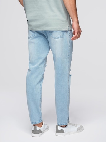 Ombre Tapered Jeans 'Carrot' in Blue