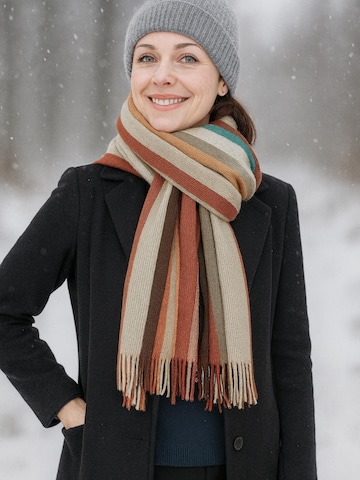 COLLEZIONE ALESSANDRO Scarf 'Farbstreifen' in Mixed colors