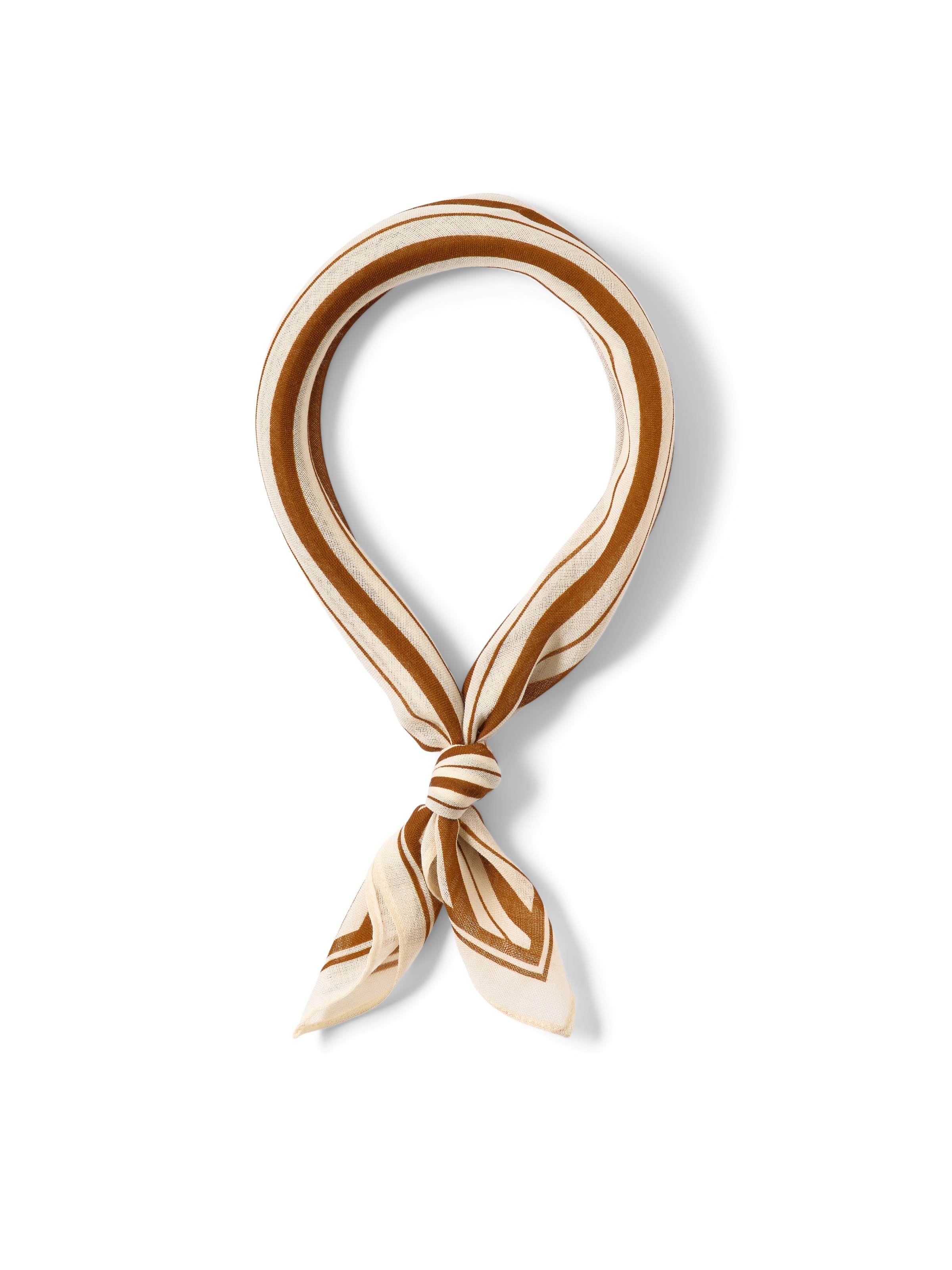 Foulard SELECTED en marron : devant