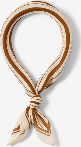 Foulard SELECTED en marron : devant