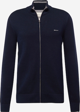 GANT Knit Cardigan in Blue: front