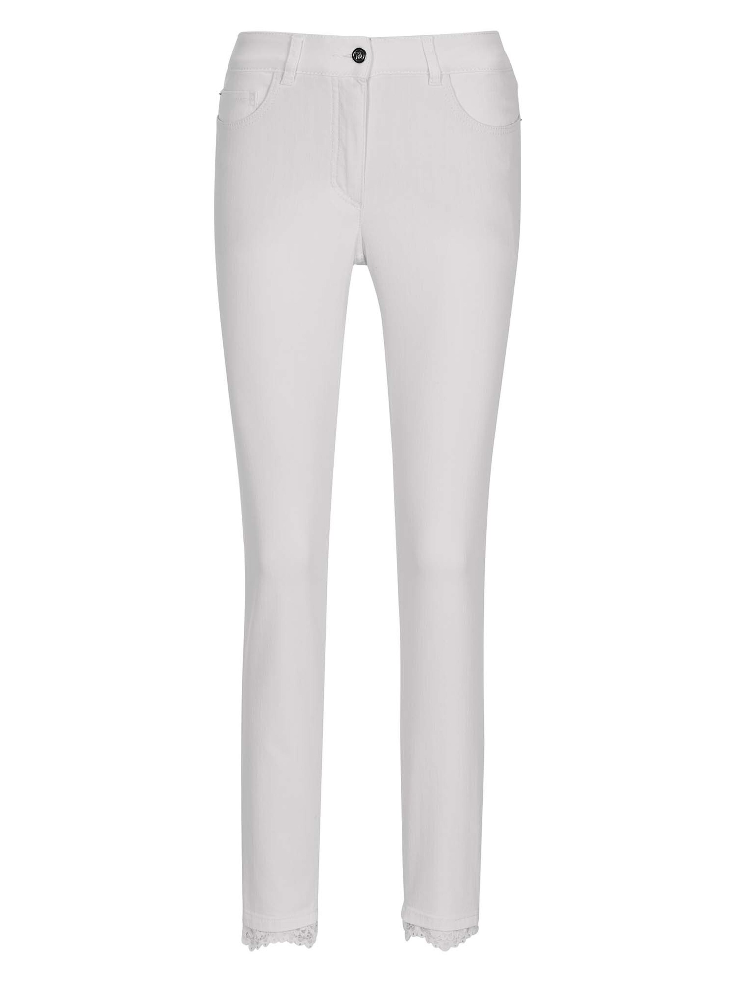 MADELEINE Jeans in Wit: voorkant