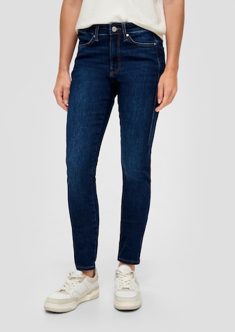 s.Oliver Skinny Jeans i blå: framsida