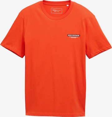 T-Shirt TOM TAILOR DENIM en rouge : devant