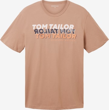 TOM TAILOR Shirt in Brown: front