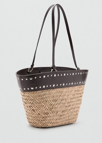 MANGO Shopper 'Baster' in Beige