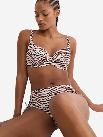 TRIUMPH Bustier Bügel-Bikini-Top ' Red Label Summer Wild ' in Beige