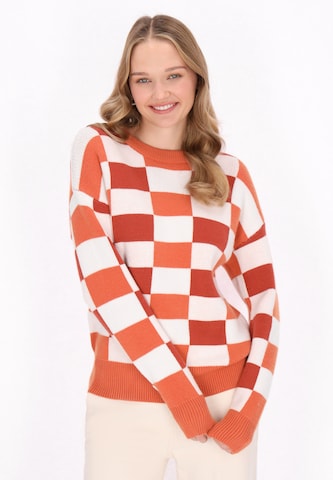 MYMO Trui 'Back To School' in Oranje: voorkant