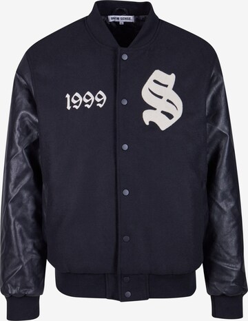 9N1M SENSE Between-Season Jacket 'Sense College' in Black: front