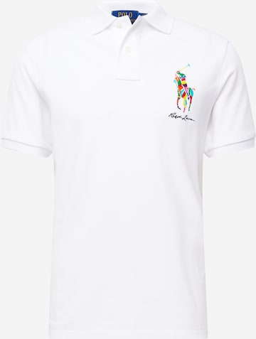 T-Shirt Polo Ralph Lauren en blanc : devant