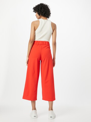 JDY Wide leg Pleat-Front Pants 'Geggo' in Red