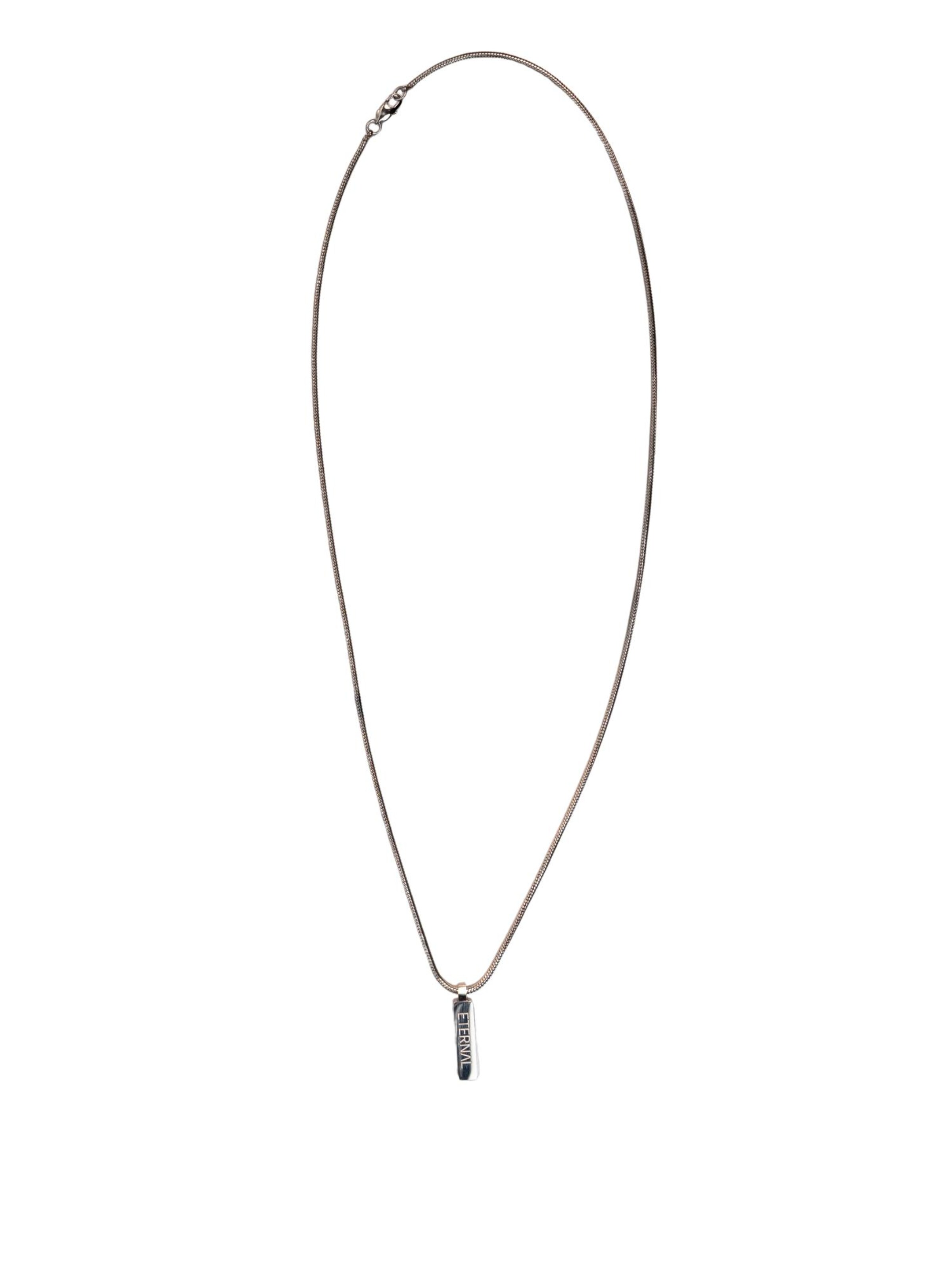 Eternal Necklace 'Snake' in Silver: front