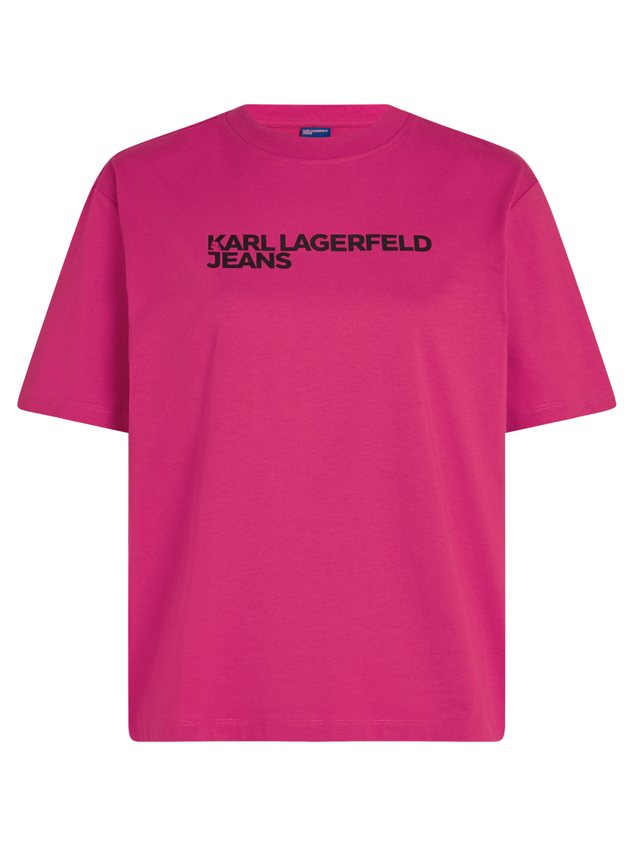 Tricou de la KARL LAGERFELD JEANS pe roz: față