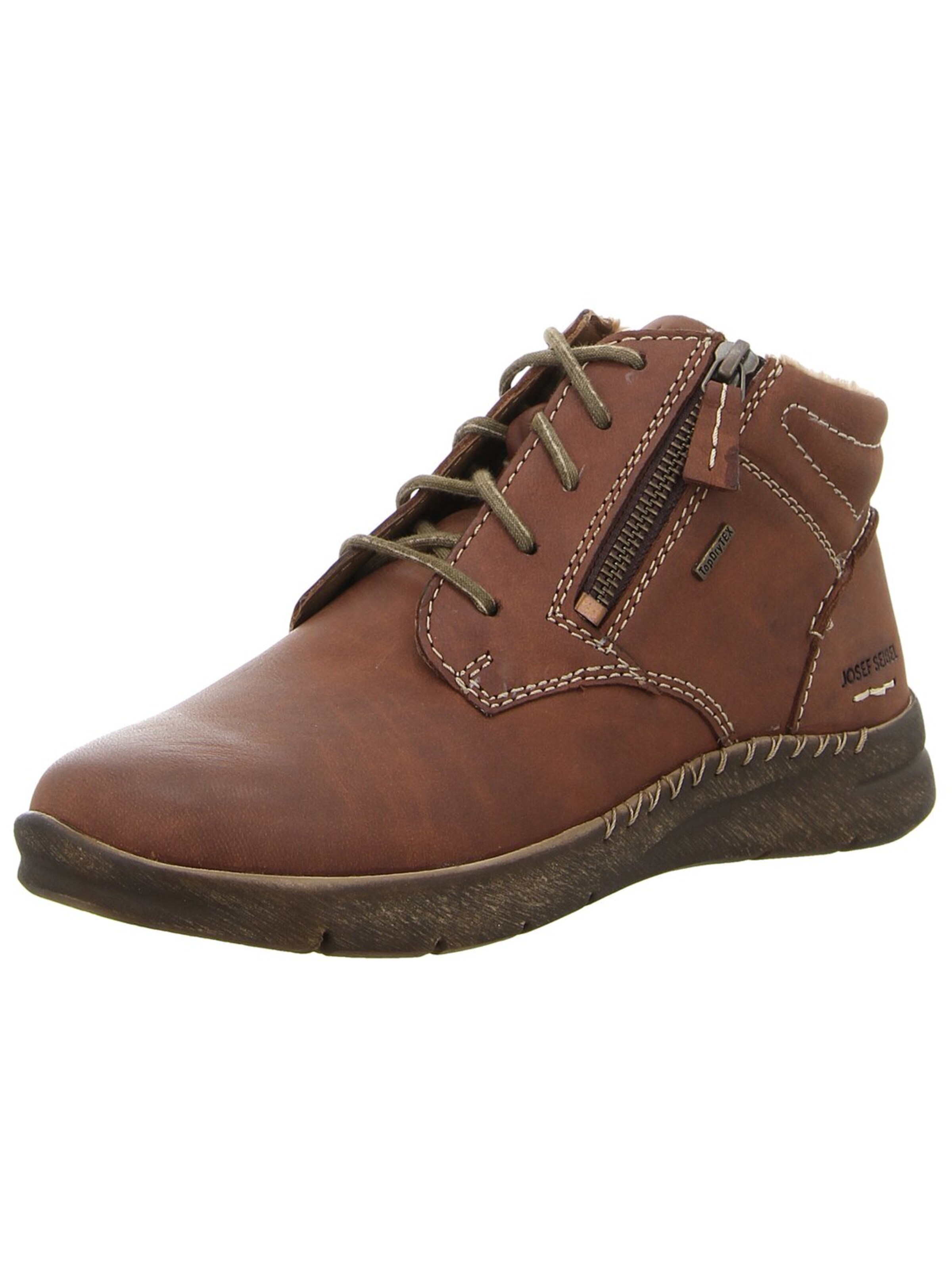 JOSEF SEIBEL Schnürstiefel‌‌‌‌‌‌‌‌‌ in Braun: Vorderseite