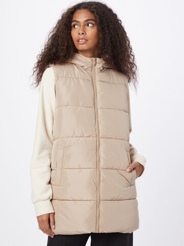 PIECES Vest 'Bee' in Beige: front