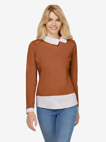 Linea Tesini by heine Shirt in Brown: front