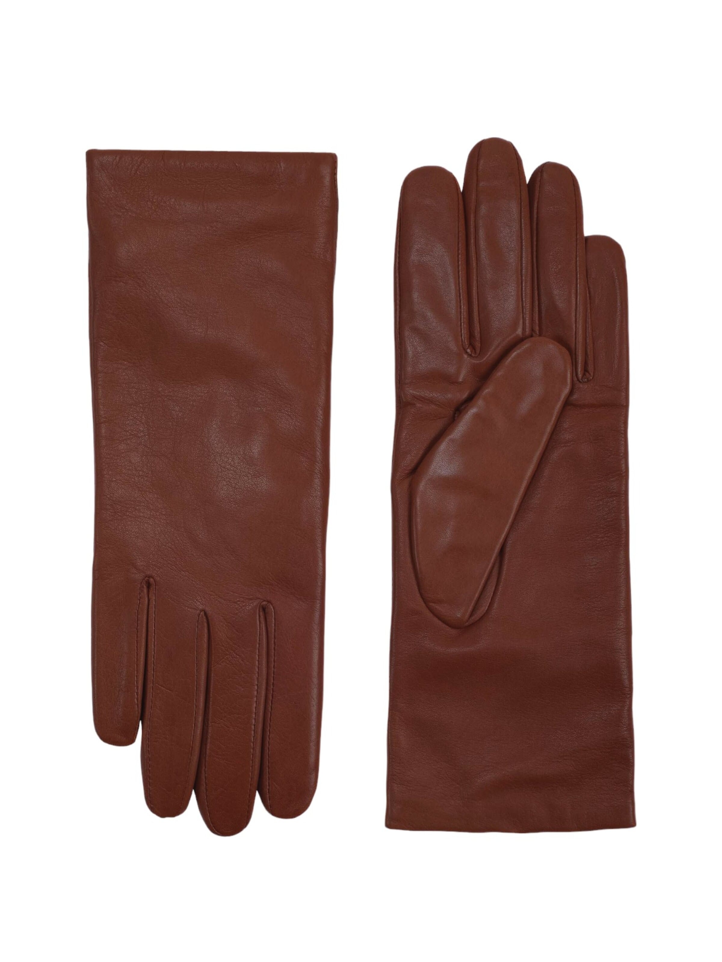 KESSLER Full Finger Gloves in Brown
