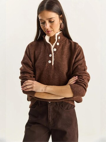 Bianco Lucci Pullover 'Pullover'‌‌‌‌ in Braun