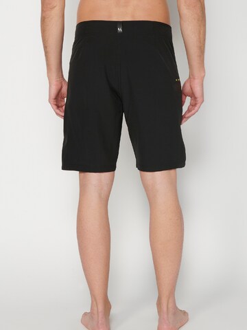 KOROSHI Badeshorts in Schwarz