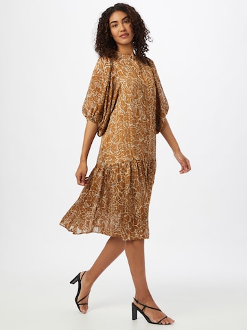 SECOND FEMALE Shirt Dress 'Fijito' in Brown