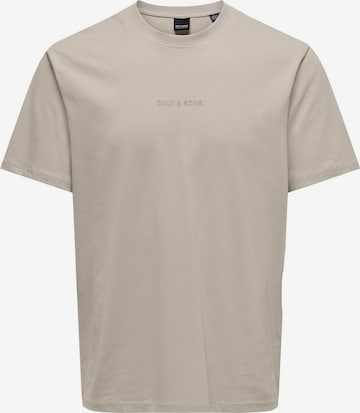 T-Shirt 'LEVI' Only & Sons en gris : devant