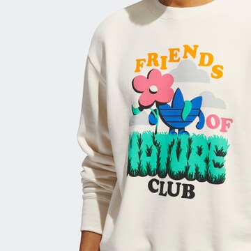 ADIDAS ORIGINALS Sweatshirt 'Friends Of Nature Club' in Wit
