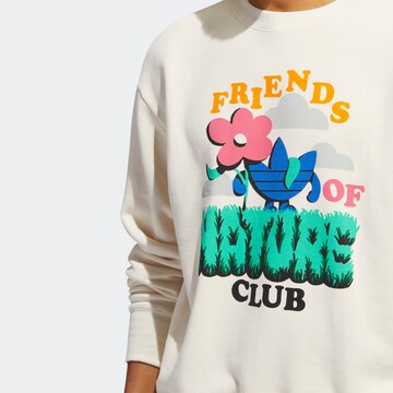 ADIDAS ORIGINALSSweater majica 'Friends Of Nature Club' - bijela boja