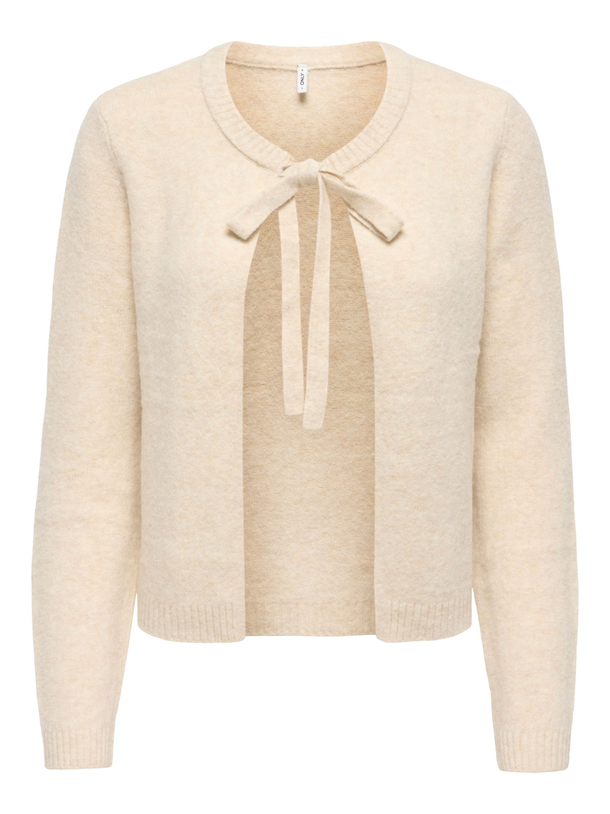 ONLY Knit cardigan 'ONLJESSIE' in Beige: front