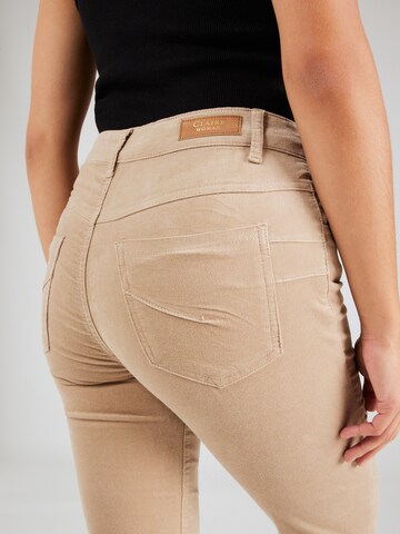 Claire Slimfit Jeans 'Janina' i brun