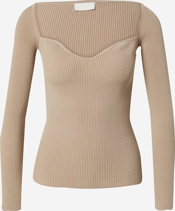 LeGer by Lena Gercke Trui 'Lucia' in Beige: voorkant