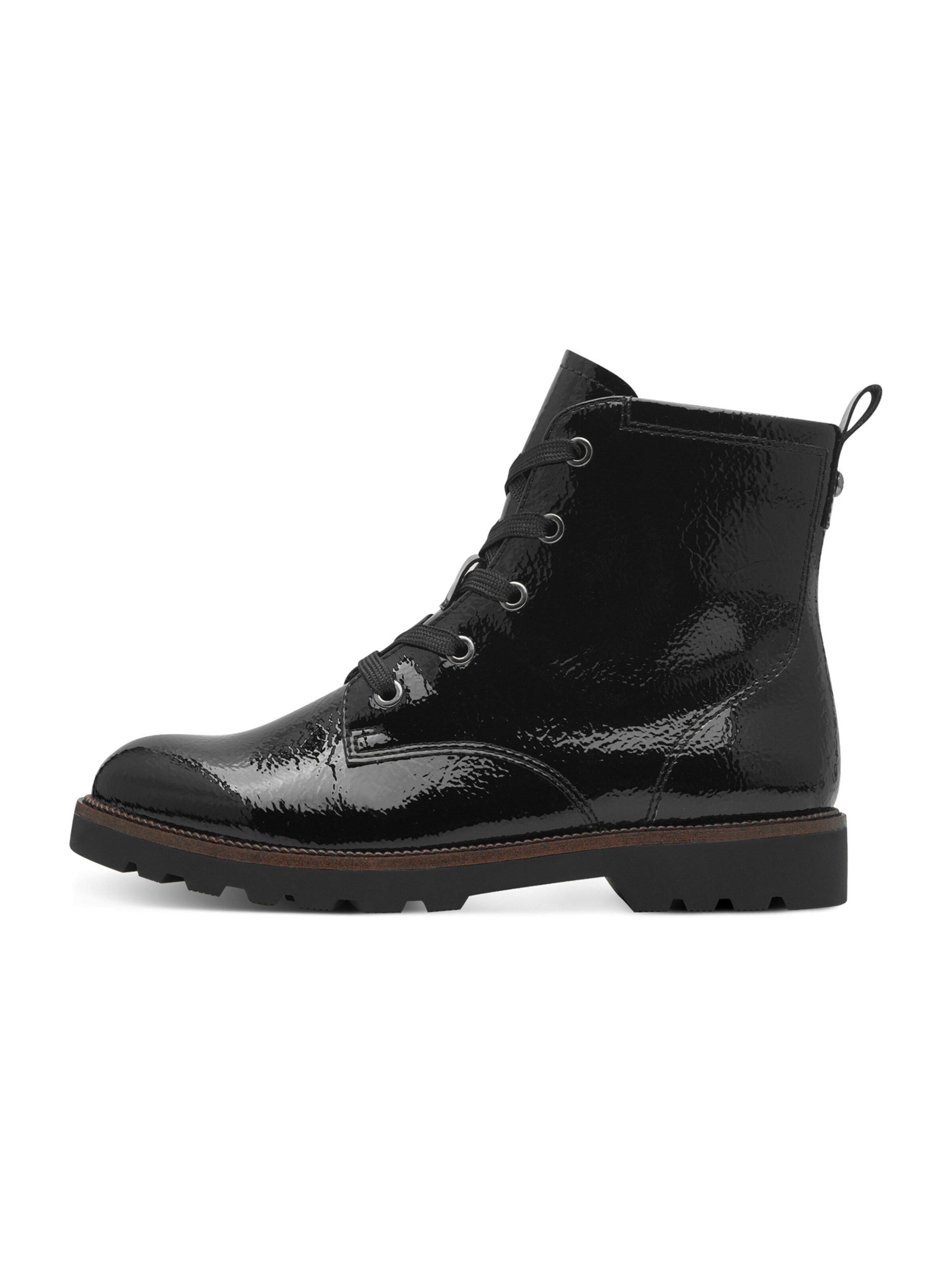 Tamaris - Botines con cordones en negro