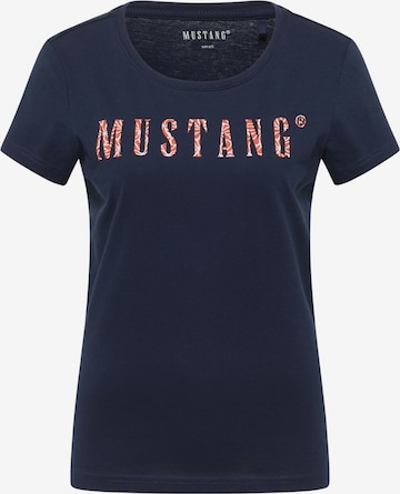 T-shirt 'Alma' MUSTANG en bleu : devant