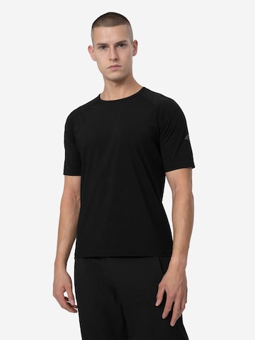 T-Shirt fonctionnel 4F en noir : devant